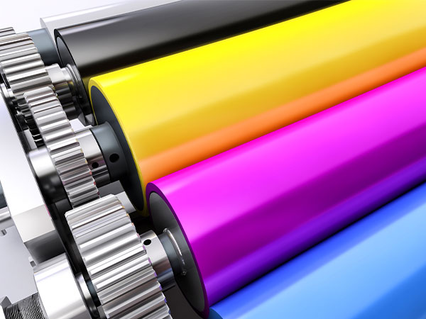 commercial printer ink rollers